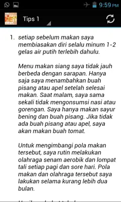 Tips Diet Cepat android App screenshot 0