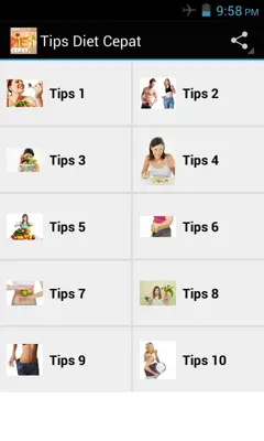 Tips Diet Cepat android App screenshot 1